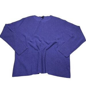 Eileen Fisher Merino Wool Sweater, Size Large, Crew Neck, Cozy And Soft!